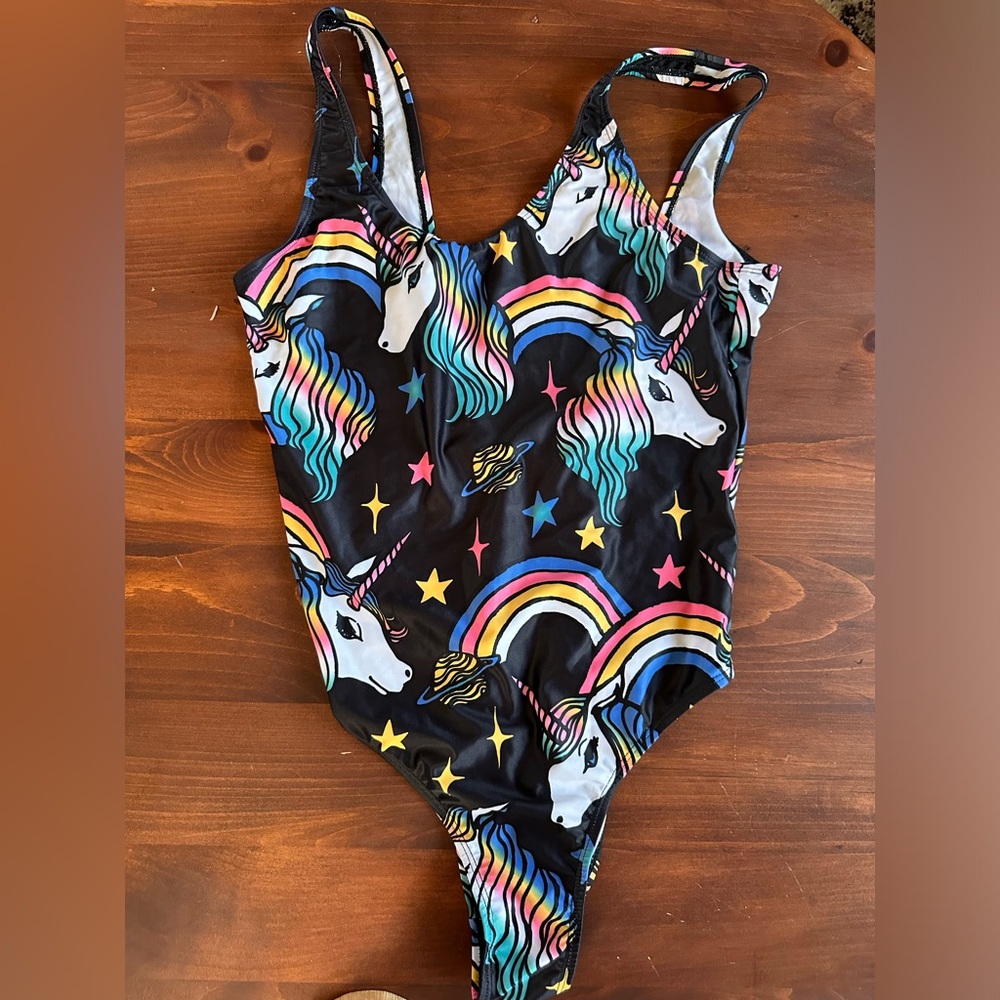 Unicorn and rainbow primark bathing suit size US 8